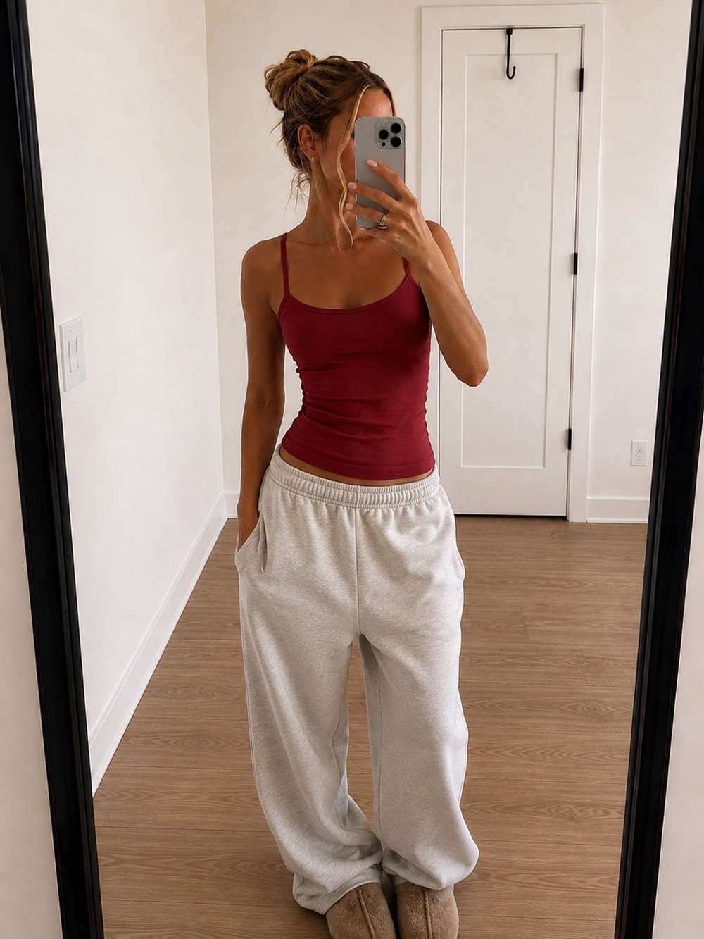 Brandy Melville Dark Red Built In Bra
Cami Tank